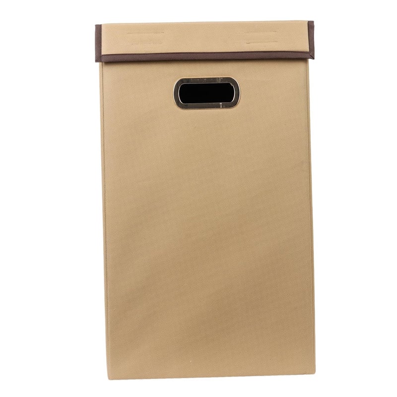SHREY CREATION Shrey Creation Non Woven Foldable 68 Ltrs Laundry BagStorage BasketBin with Lid and Handle for Washing Clothes for Dirty Dress Pack of 1 Colour Beige  - Image 4