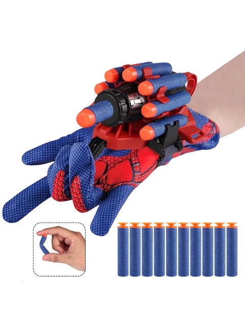 Shooting Toys,Children's Role-Playing launchers with Gloves,Wrist Firing Toy, Foam Blasters,Children's Dress up Toys for 6+Years Old