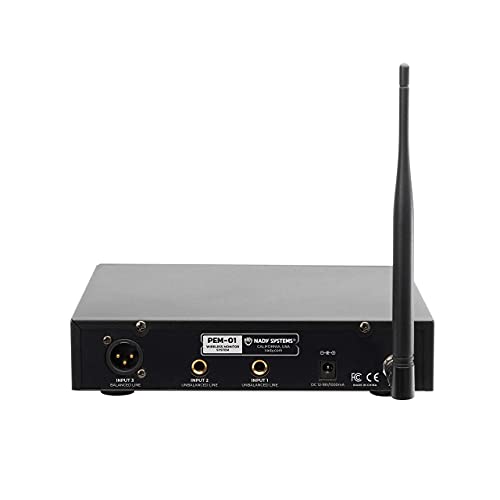 Nady PEM-01 UHF 16-Channel Wireless Professional in-Ear Monitor System with EB-6 Earbud Headphones - Image 3