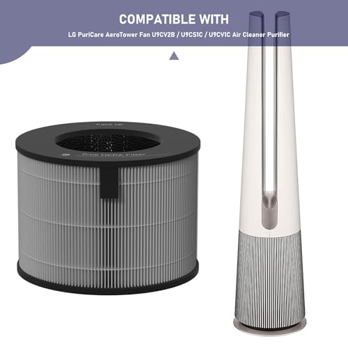 Ontheone U9CV2B HEPA Filter Replacement Compatible with LG PuriCare AeroTower Fan U9CV2B / U9CS1C / U9CV1C Air Cleaner Purifier, 3-in-1 True HEPA Filter Replacement,1 Pack - Image 4