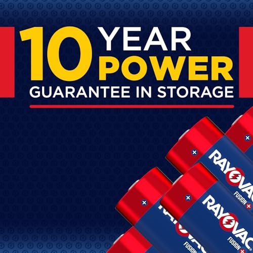 Rayovac Fusion D Batteries (4 Pack), Alkaline D Cell Batteries - Image 3
