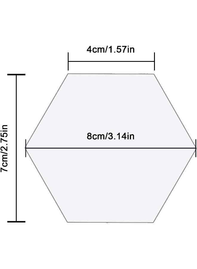 TPGP 80Pcs Clear Hexagon Acrylic Place Cards, Blank Seating Cards Clear Acrylic Blank Hexagon Tiles Name Cards For Wedding Dinner Party Banquet Food Sign Diy Decoration - Image 5