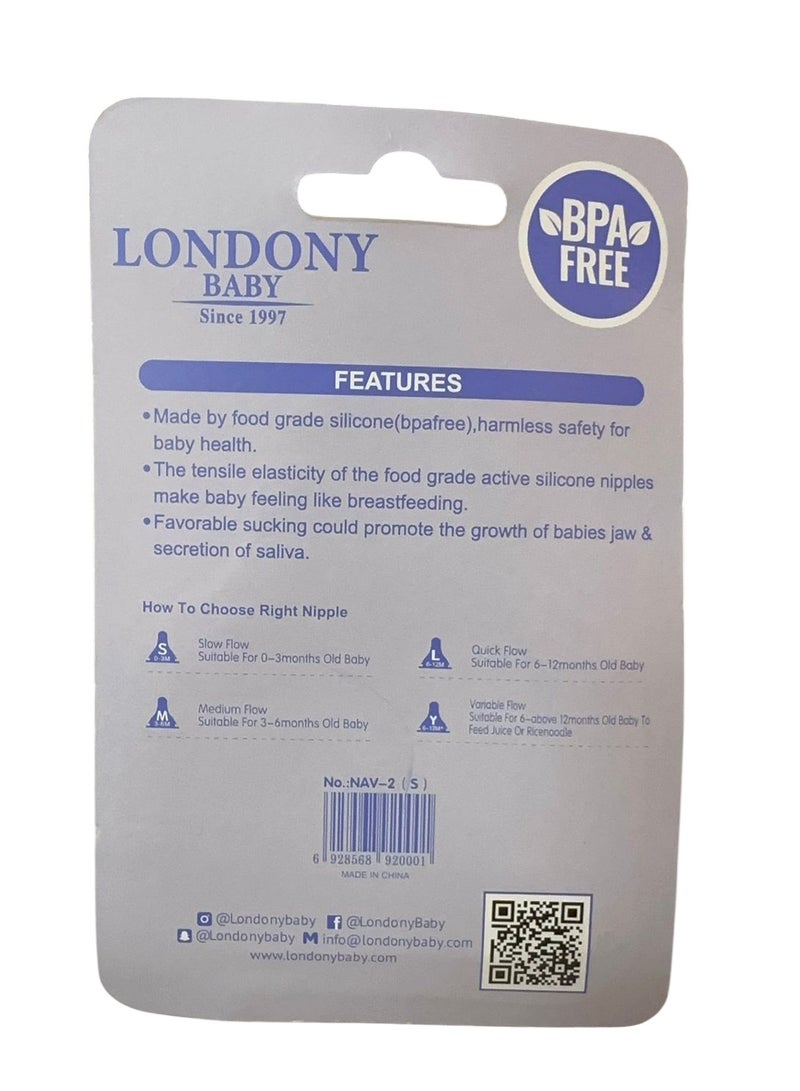 LONDONY BABY Wide Neck Silicone Nipple – BPA-Free, Soft & Safe for Babies - Image 4