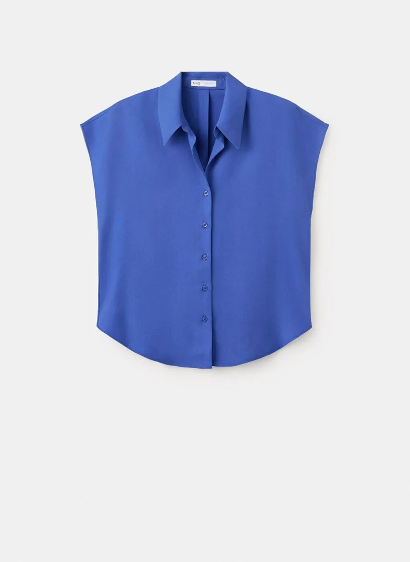 Mango  Short-sleeved lyocell shirt for Women | Best Price UAE