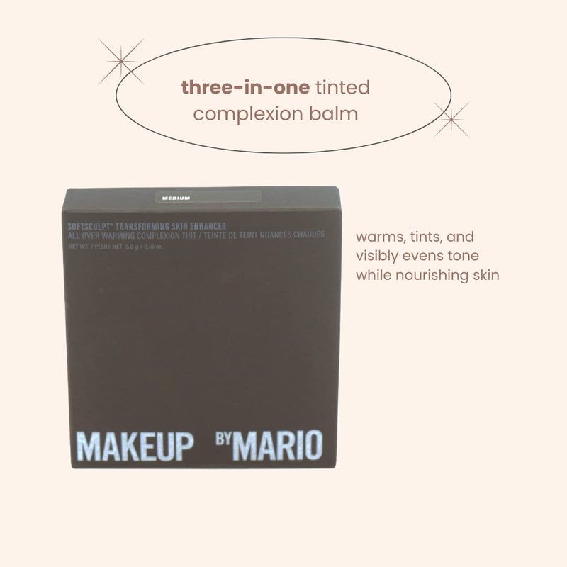 MAKEUP BY MARIO ماكياج بواسطة ماريو بلسم تعزيز البشرة المتحول - متوسط - دافئ فاتح متوسط إلى درجات البشرة المتوسطة، 0.18 أونصة (عبوة من 1) - Image 4