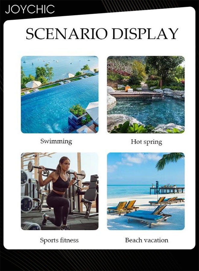 Joychic Microfiber Lightweight Beach Towel 140*70cm Quick Dry Towel for Swimmers Sand Proof Beach Absorbent Towel for Travel Swim Yoga - Image 3