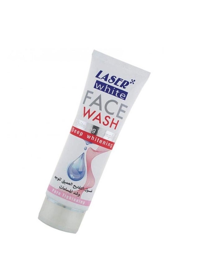 Laser White Deep Whitening and Pore Tightening Facial Wash - 100ml - Image 1