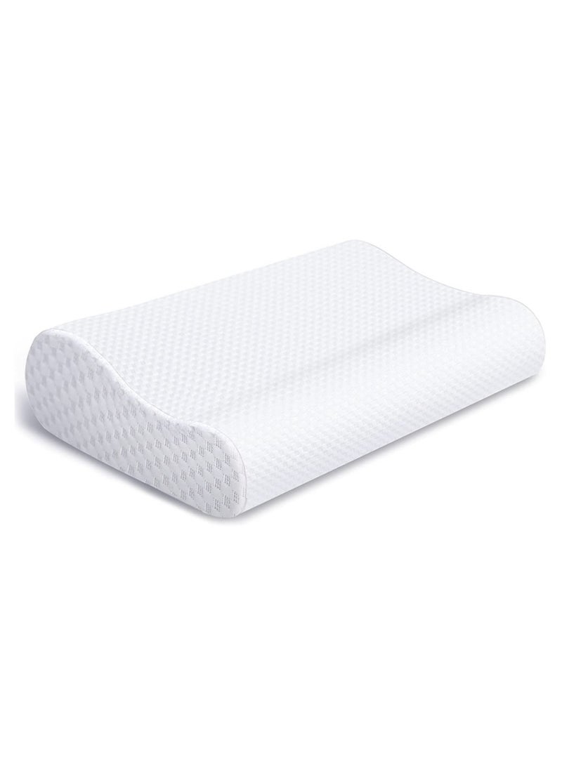 ELTRAZONE Ergonomic Cervical Orthopedic Sleep Neck Pillow for Neck Shoulder Pain, Side Sleeper Neck Contour Support Memory Foam - Image 1