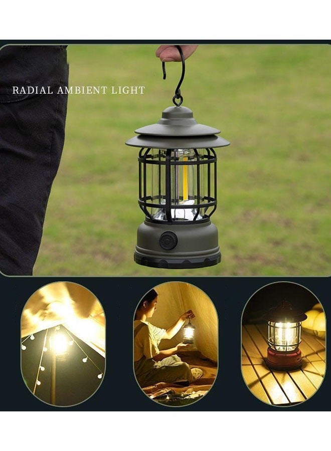Camping Lantern LED Lamp Type-C Rechargeable Camping Tent Light Garden Light Camping Atmosphere Decorative Chandelier - Image 4
