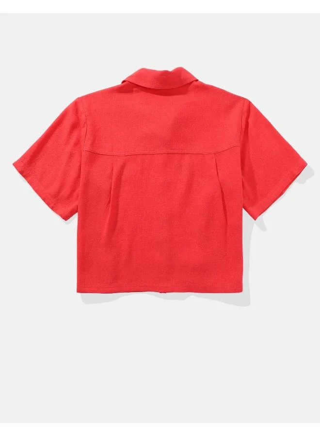 امريكان ايجل Short-Sleeve Button-Up Shirt