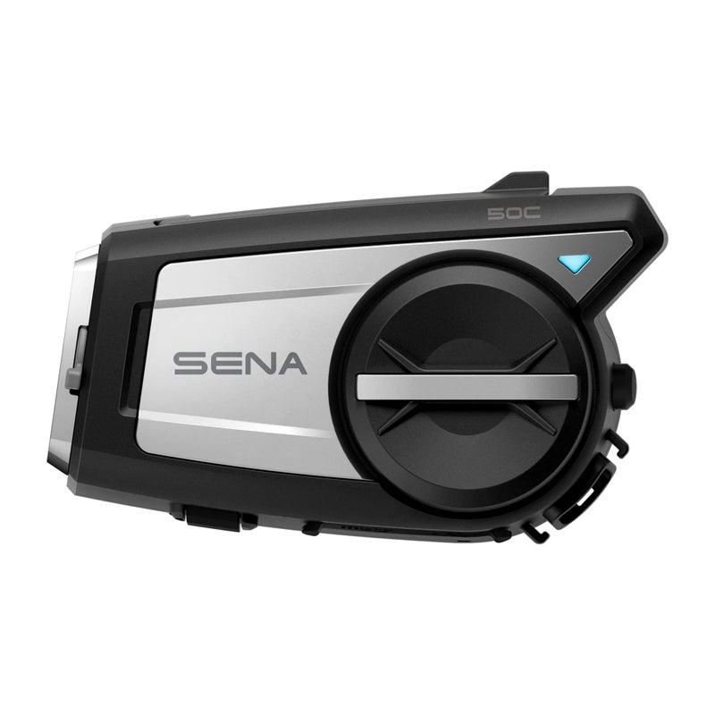 Sena 50C Motorcycle Communication 4K Camera System with Sound by Harman Kardon Integrated Mesh Communication Headset with Premium Microphone Speakers