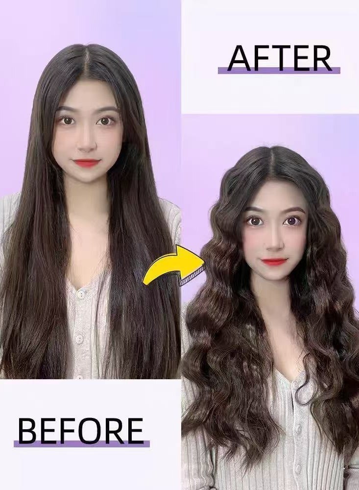 Waver Curling Iron, 1.25 Inch 2 Barrel Negative Ion Curling Wand, 4 Adjustable Temperature, Hair Curler Tool for Wide Deep Waves （purple） - Image 3