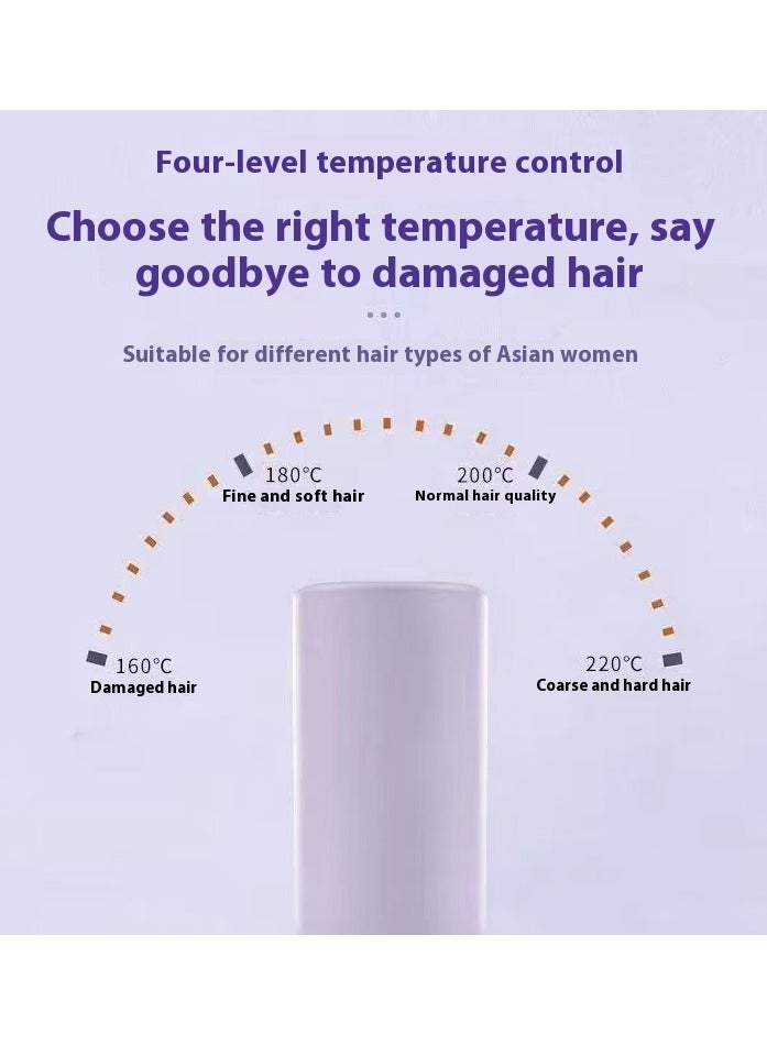 Waver Curling Iron, 1.25 Inch 2 Barrel Negative Ion Curling Wand, 4 Adjustable Temperature, Hair Curler Tool for Wide Deep Waves （purple） - Image 5