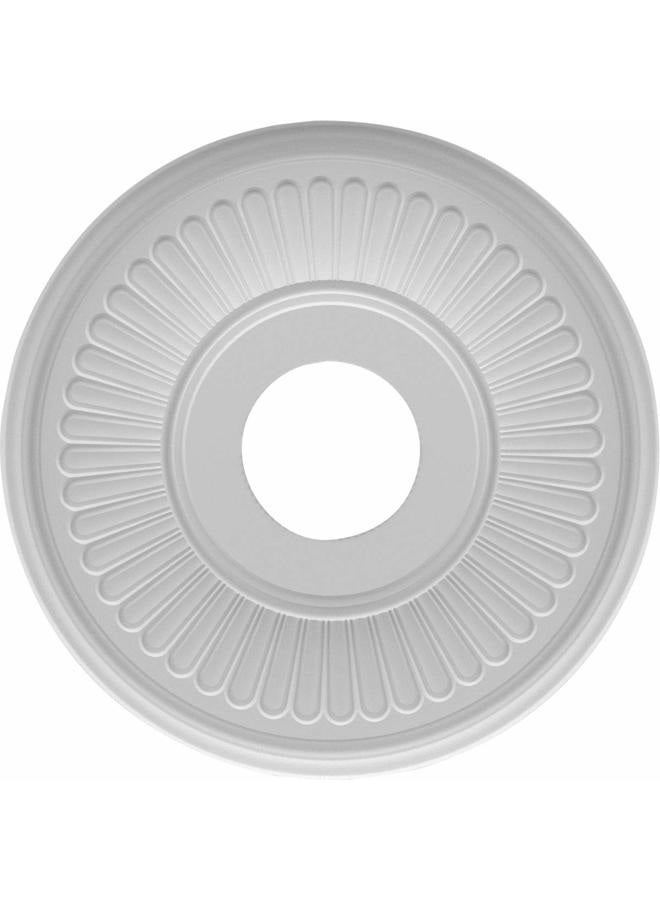 Ekena Millwork CMP13BE Berkshire Thermoformed PVC Ceiling Medallion, 13"OD x 3 1/2"ID x 3/4"P, White - Image 4