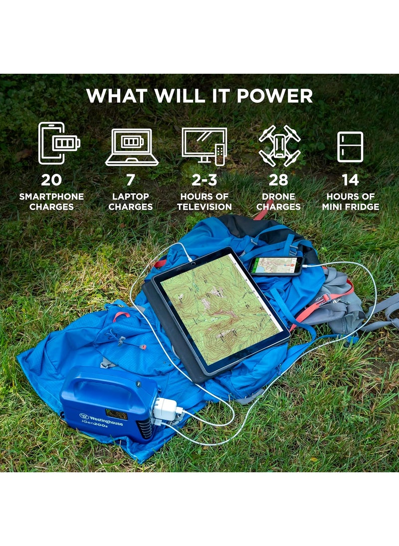 Westinghouse Westinghouse 194Wh 300 Peak Watt Portable Power Station  Solar Generator Modified Sine Wave AC Outlet Backup Lithium Battery for Camping Home Travel IndoorOutdoor Use Solar Panel Not Included  - Image 3