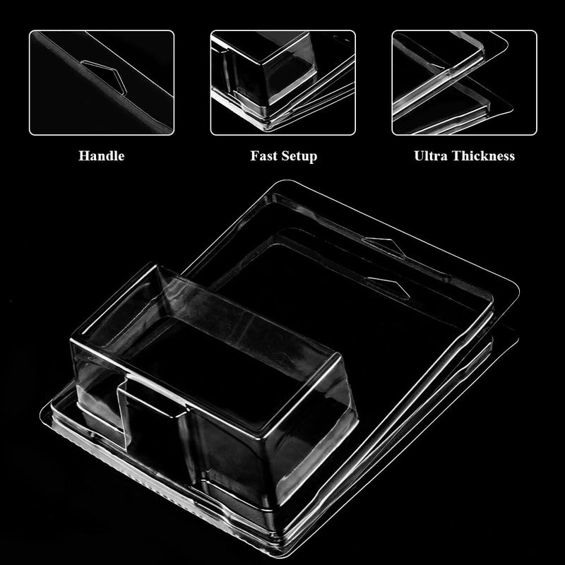 baskiss 32 Pack Clear Clamshell Protector Case Compatible with Hot Wheels Premium, 0.6mm Thick PET Vehicle Blister Pack Cover Cases for Storage and Display (32) - Image 5