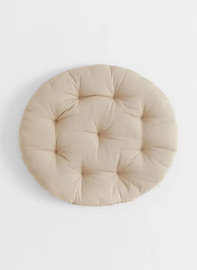 H&M Round Twill Seat Cushion