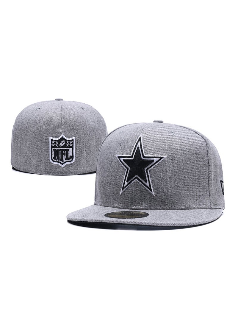 NEW ERA 3D Embroidered Fitted Baseball Team Cap with Closed Back for Sun Protection-55.8cm 