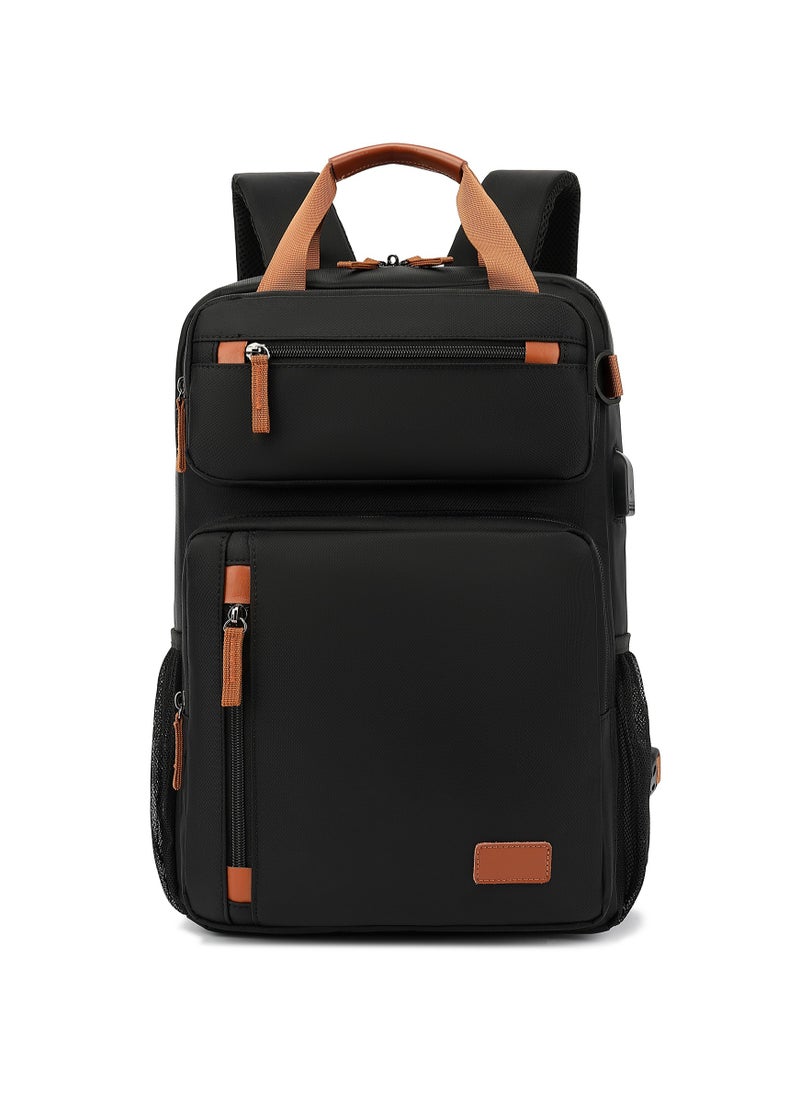 Generic - Multi-Functional 15.6" Laptop Backpack: Durable, Waterproof, and Stylish for Work, Travel, and School - Image 1