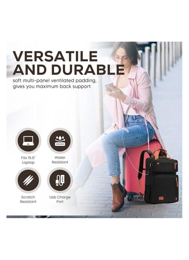 Generic - Multi-Functional 15.6" Laptop Backpack: Durable, Waterproof, and Stylish for Work, Travel, and School - Image 1