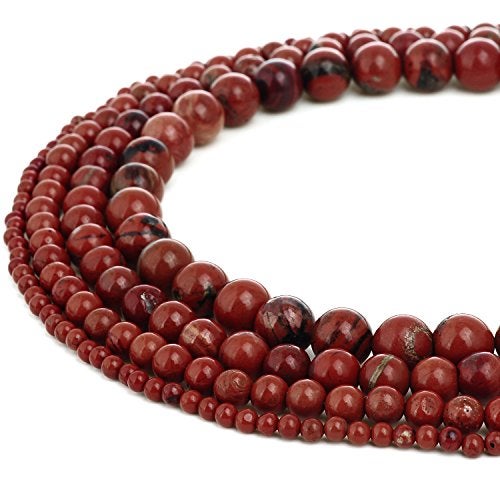 RUBYCA Wholesale Natural Red Jasper Gemstone Round Loose Beads for Jewelry Making 1 Strand - 4mm - Image 3