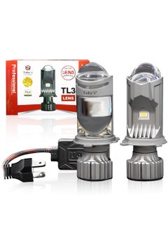 توبيز مصابيح LED الأمامية TL3 H4/9003/HB2 الجديدة من توبي مع عدسة بروجكتور صغيرة، شعاع عالي/منخفض وشعاع عالي معزز DC12V 6500K ضوء أبيض  - Image 1