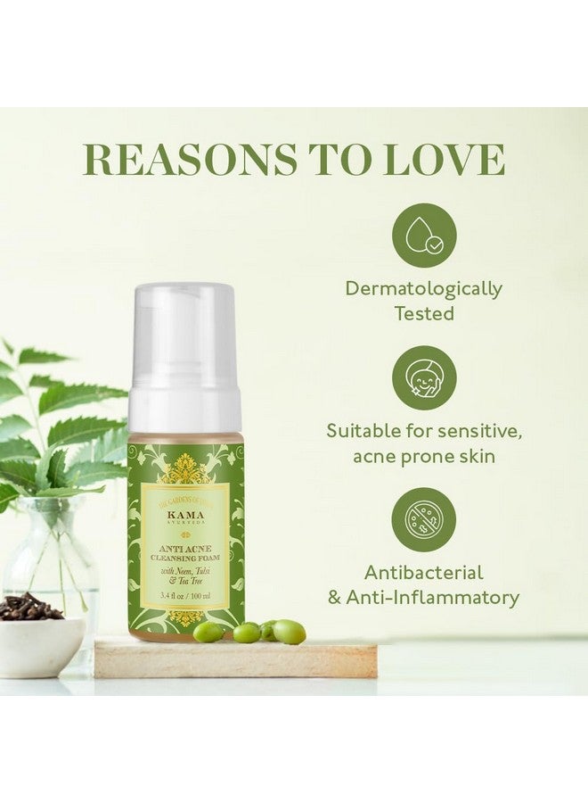 Kama Ayurveda Anti Acne Cleansing Foam, 100Ml - Image 4