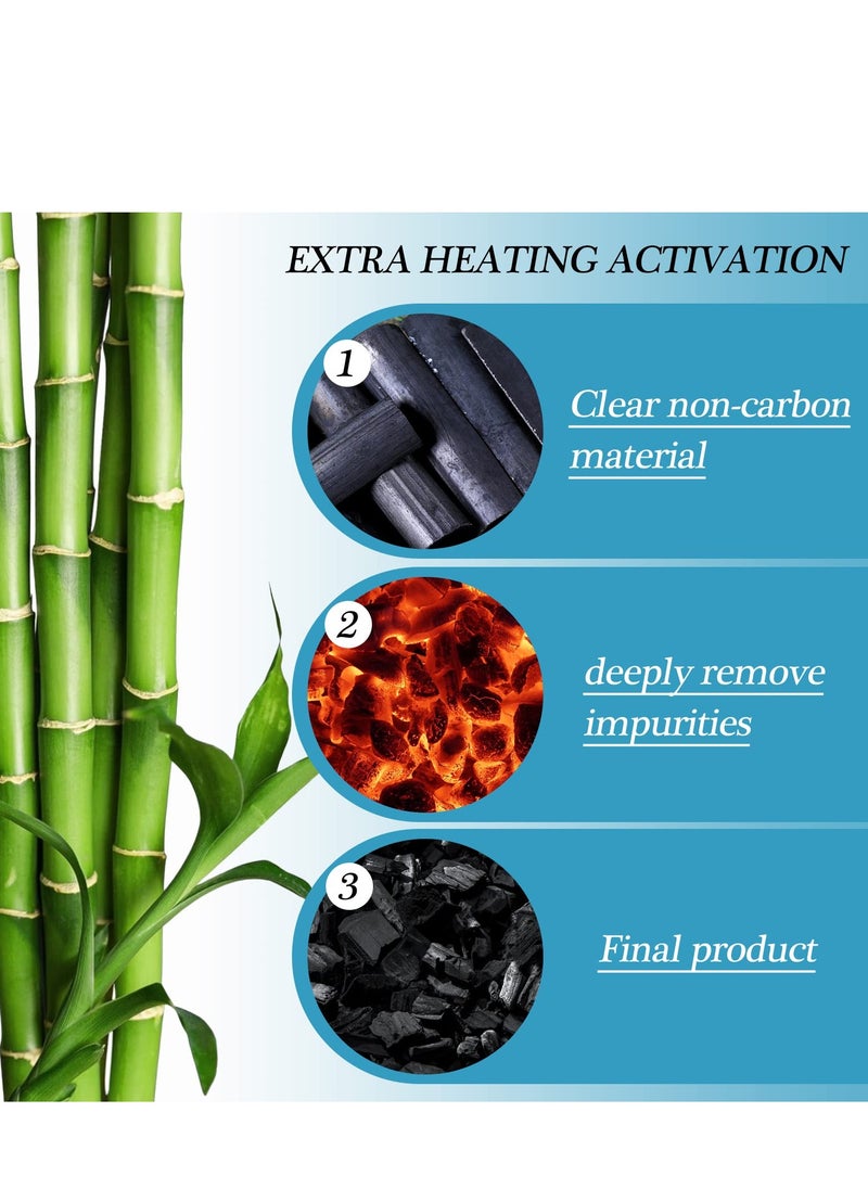 SYOSI - Charcoal Bags Odor Absorber, Nature Fresh Bamboo Activated Charcoal Air Purifying Bag, Air Freshener For Home kitchen Drawer Shoe Cabinets Basement Room Refrigerator Car Smell (5Pack) - Image 1