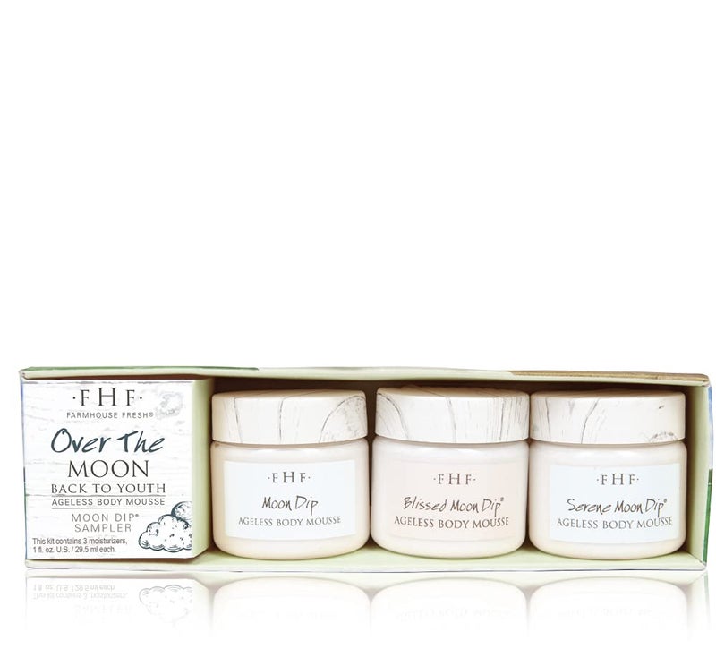 FarmHouse Fresh FarmHouse Fresh Over the Moon Moon Dip Body Mousse Sampler AntiAging Moisturizer with Peptides  Retinol