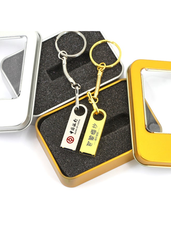 U Disk Creative Metal Gift U Disk Car High Speed Usb3.0 8g 16gu Disk 32G 64g-Color:Silver USB3.0-Capacity:128GB - Image 4