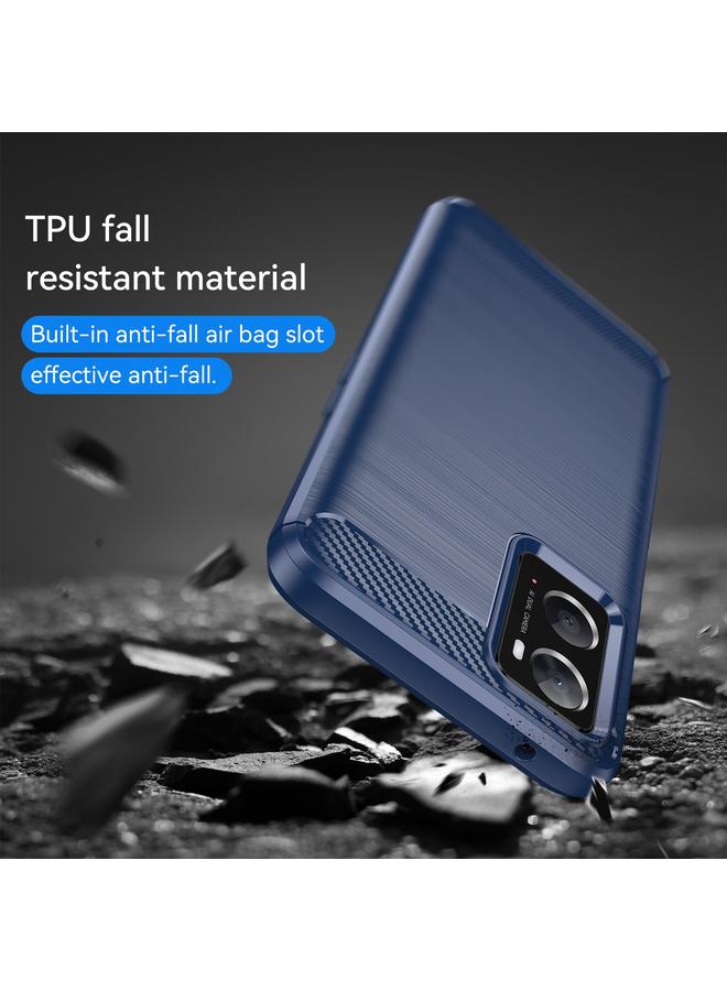 S-TOP Case For OPPO A96 Brushed Texture Carbon Fiber TPU Phone Case - Image 4