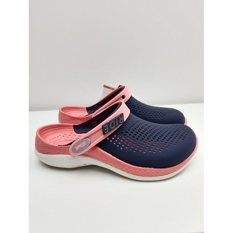 Unisex Lightweight EVA Slip-On Beach Sandals with Closed Toe and Non-Slip Sole - Image 1