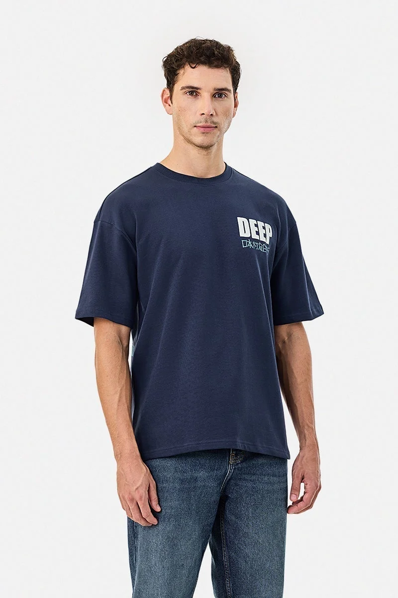 سنيتش تيشيرت بوب ديجيتال كبير الحجم