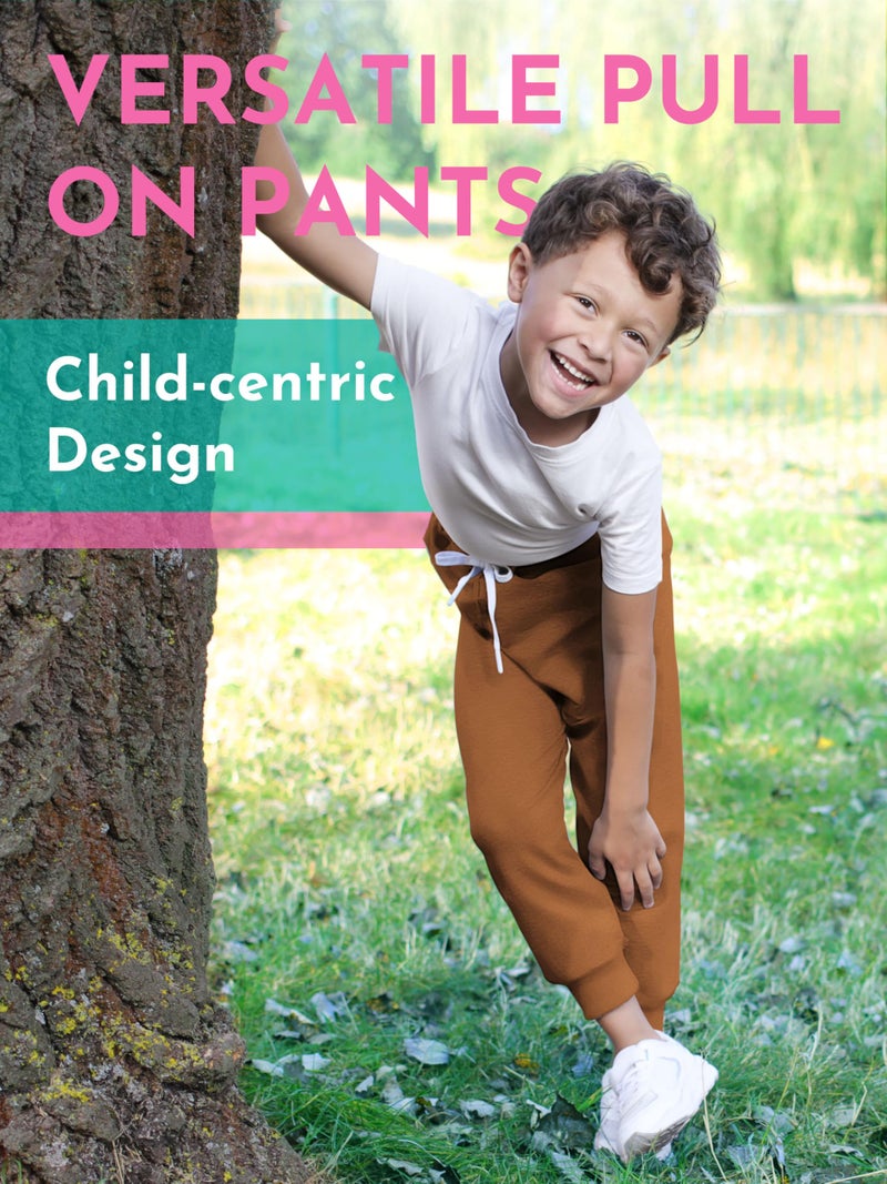 Resinta 4 Pack Toddler and Boys Joggers Sweatpants Cotton Kids Active Pants with Drawstring Casual Athletic Clothes - Image 5