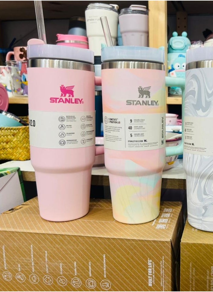 Stanley - 30oz Stanley Vacuum Insulated Tumbler with Lid and Straw for Water, Iced Tea, Coffee, Smoothie and More. - Image 1