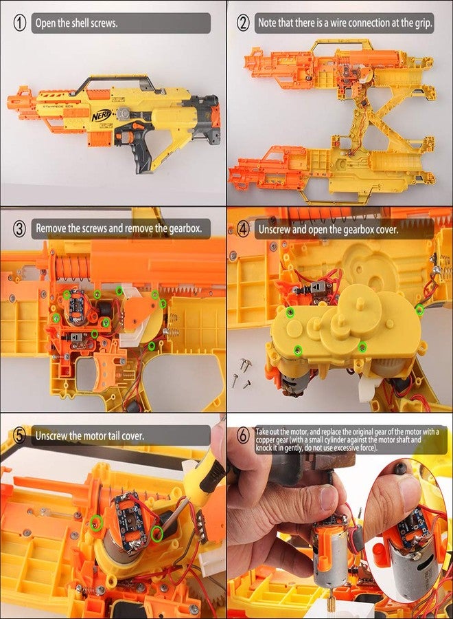 WORKER مجموعة أدوات تعديل وتطوير المعدات من WORKER لبندقية Nerf N-Strike Stampede ECS - Image 5
