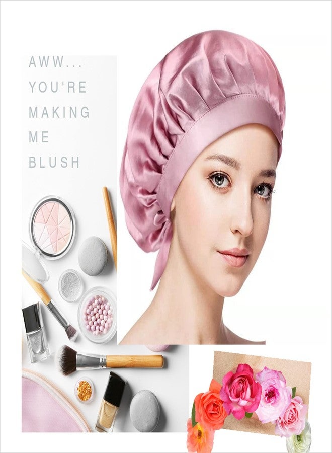 LFRNZS Silk Bonnet for Sleeping, Smooth Cap for Women Hair Care, Hair Bonnet for Sleeping,Silk Night Sleep Cap Adjustable Hair Wrap for Sleeping - Image 2