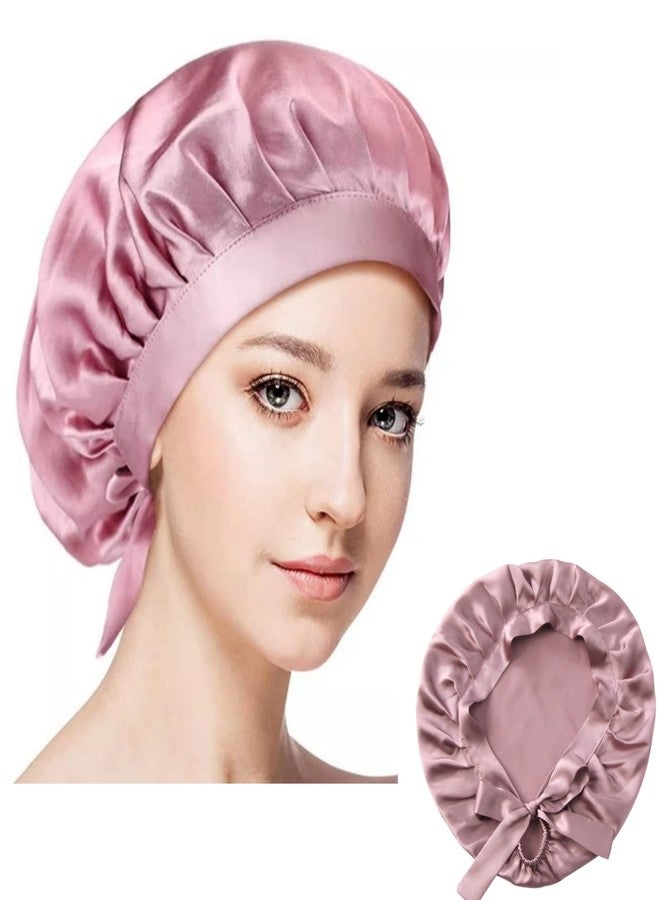 LFRNZS Silk Bonnet for Sleeping, Smooth Cap for Women Hair Care, Hair Bonnet for Sleeping,Silk Night Sleep Cap Adjustable Hair Wrap for Sleeping - Image 5