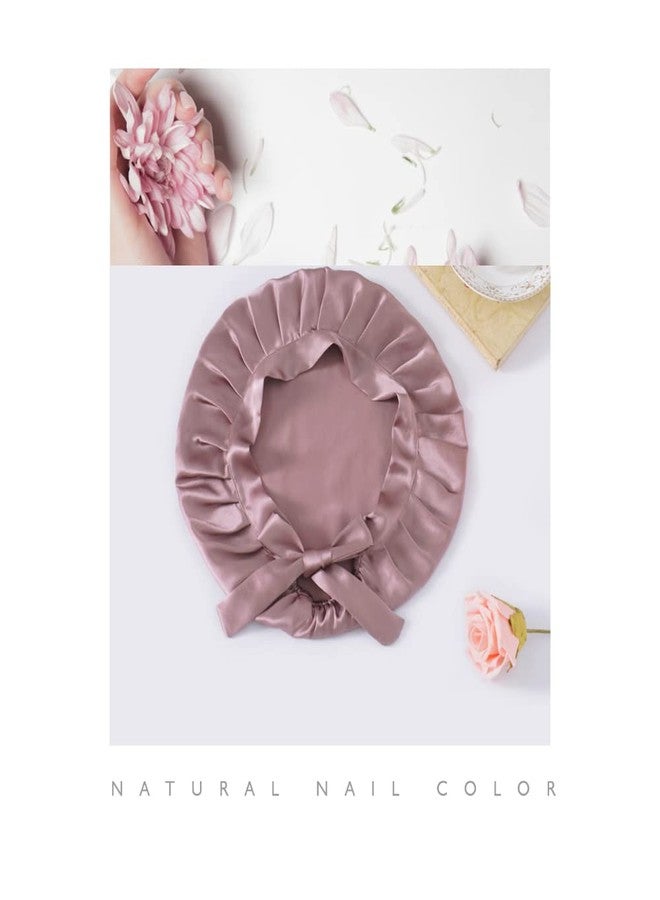 LFRNZS Silk Bonnet for Sleeping, Smooth Cap for Women Hair Care, Hair Bonnet for Sleeping,Silk Night Sleep Cap Adjustable Hair Wrap for Sleeping - Image 3