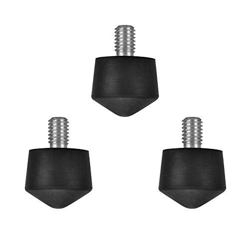 Foto&Tech Universal Anti-Slip 3/8" Rubber Foot Spike Compatible with Andoer Benro Gitzo Induro Kingjoy Manfrotto Weifeng RRS 3/8"-16 Thread Tripod Monopod on Smooth Uneven Surface 30mm x 40mm (3 PCS) - Image 1