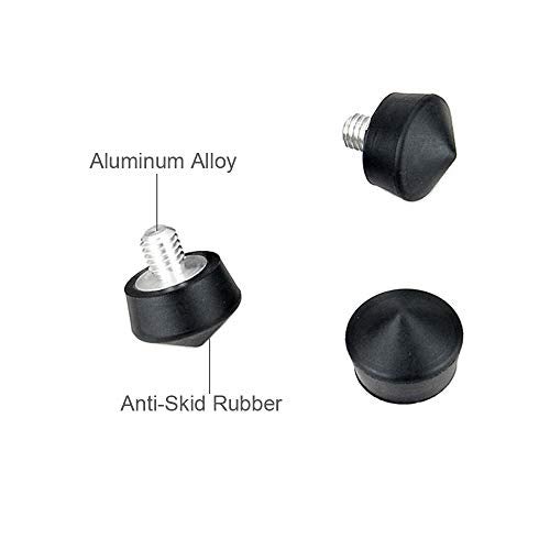 Foto&Tech Universal Anti-Slip 3/8" Rubber Foot Spike Compatible with Andoer Benro Gitzo Induro Kingjoy Manfrotto Weifeng RRS 3/8"-16 Thread Tripod Monopod on Smooth Uneven Surface 30mm x 40mm (3 PCS) - Image 5