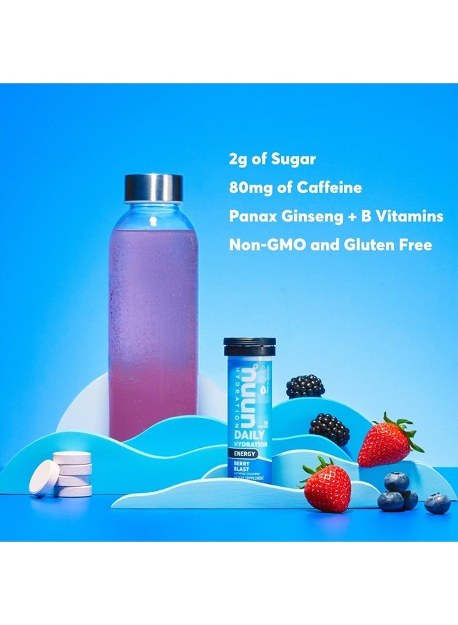 Nuun Energy: Caffeine, B Vitamins, Ginseng, Electrolyte Drink Tablets, Mixed Flavors, 10 Count (Pack of 4) - Image 2