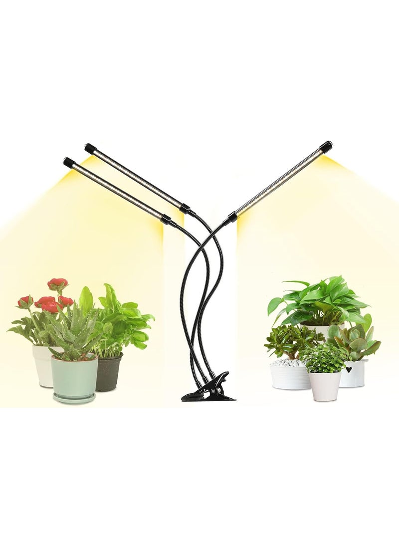 iPower iPower LED Grow Lights with Full Spectrum Plant Growing Lamp for Indoor Plant 3 Modes Timing Function 3 Tubes Yellow  - Image 1