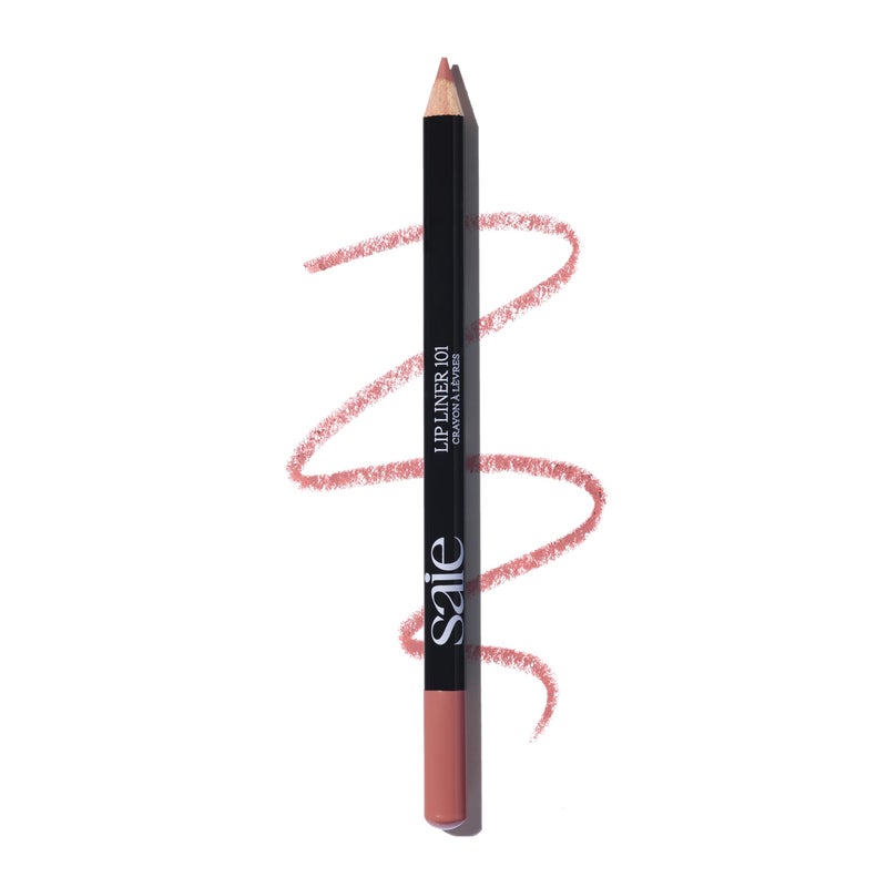 Saie Lip Liner 101 Lip Pencil Made with a Creamy Soft Matte Formula for a Naturally Framed or Fully Filled Look Supercharged with Shea Butter Jojoba Oil Wink 05 oz - Image 2