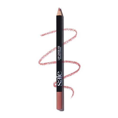 Saie Lip Liner 101 Lip Pencil Made with a Creamy Soft Matte Formula for a Naturally Framed or Fully Filled Look Supercharged with Shea Butter Jojoba Oil Wink 05 oz - Image 1