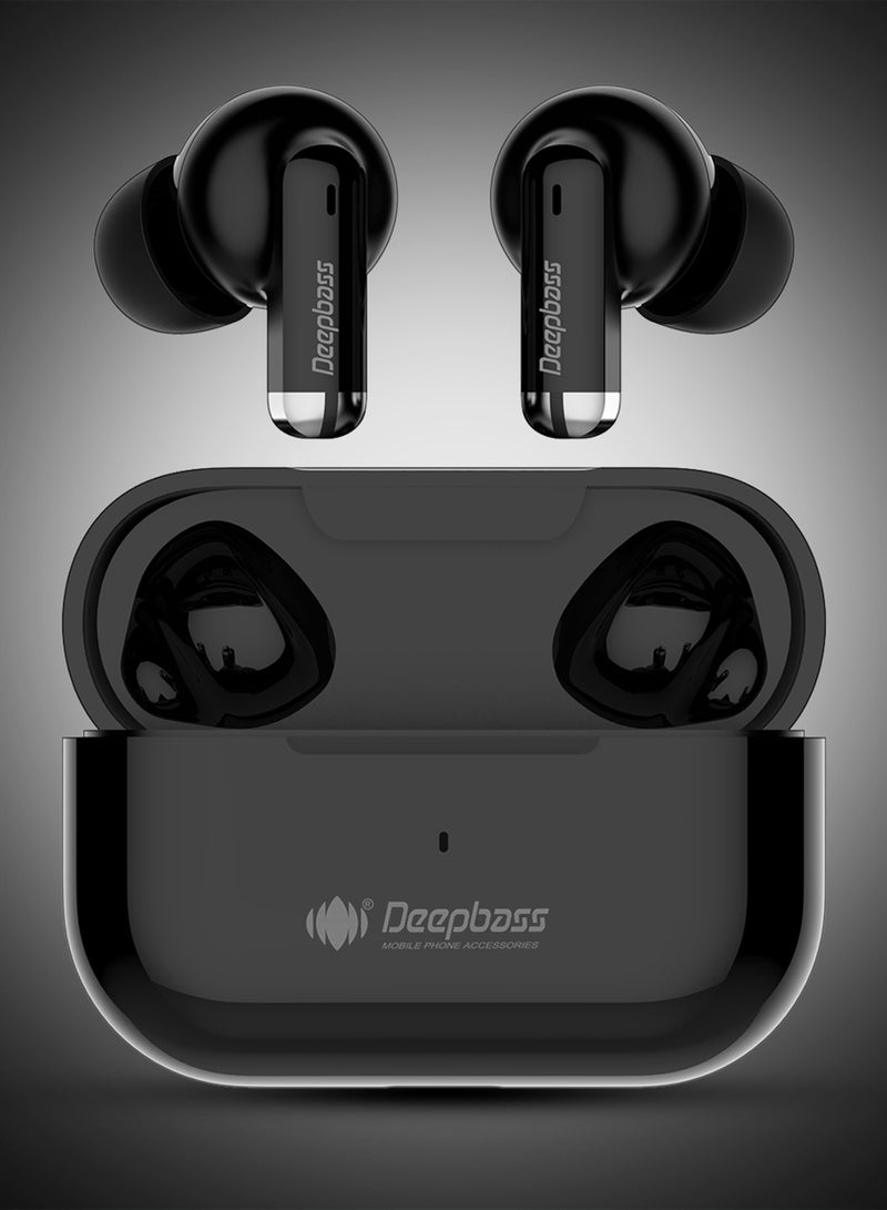 Deepbass TWS-X1: سماعات أذن لاسلكية StrongSignal™ | تقنية إلغاء الضوضاء ParticleSolve™ | محسّنة لمطوري أندرويد | شحن سريع USB-C - أسود - Image 5