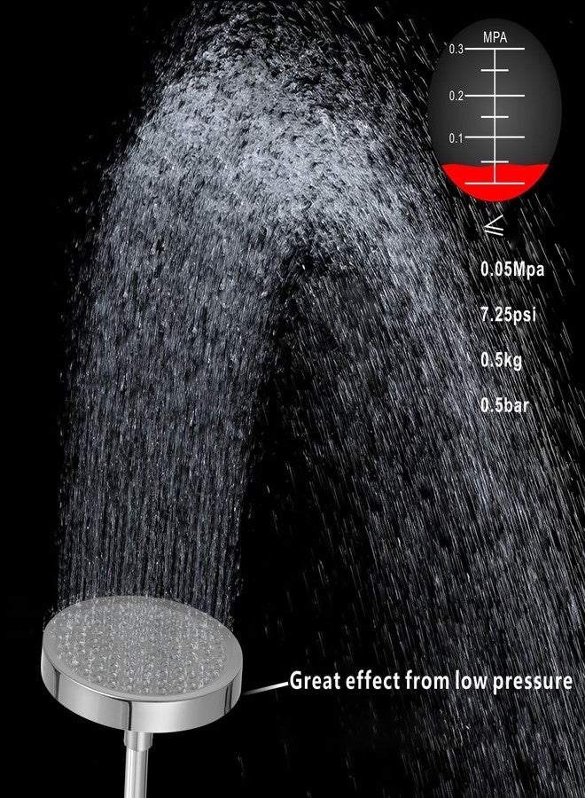 Voolan High Pressure Rain Shower Head - Luxury Modern Look - The Perfect Adjustable Replacement For Your Bathroom Showerhead - Comfortable Shower Experience Even at Low Water Flow (6“ Chrome) - Image 2