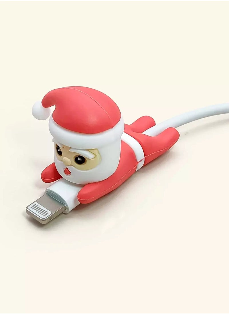 Generic Santa Claus Design Data Cable Protector  - Image 1
