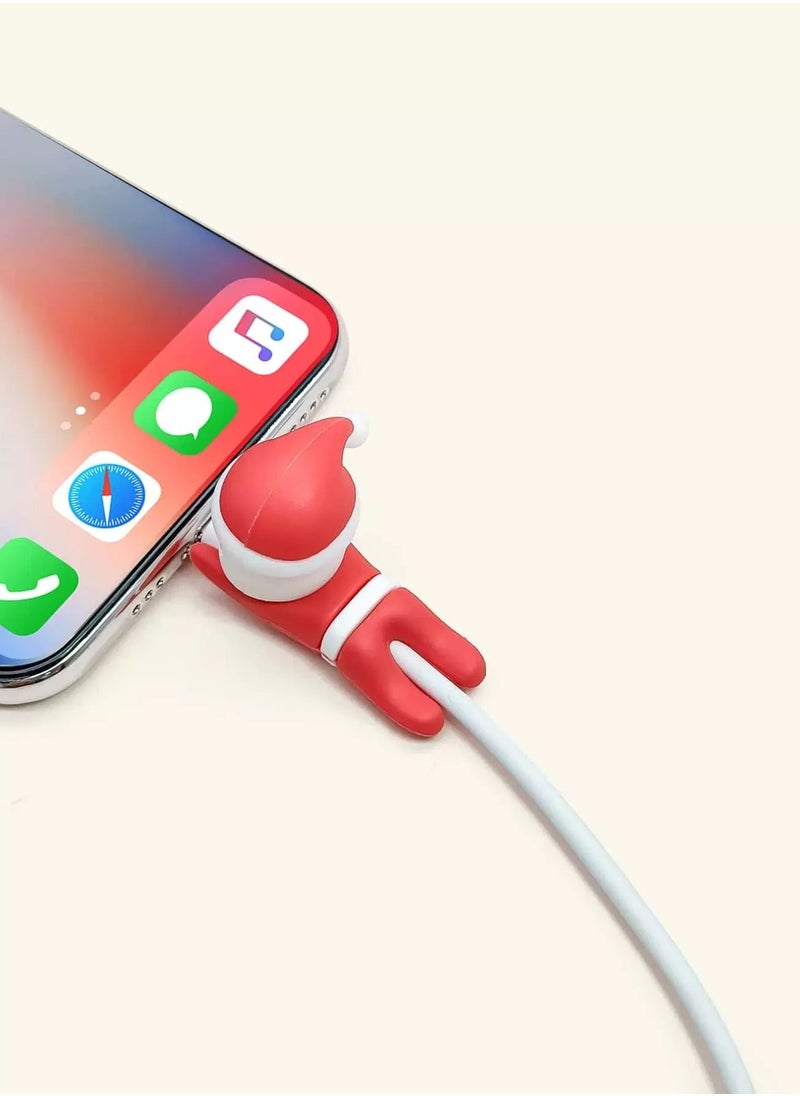 Generic Santa Claus Design Data Cable Protector  - Image 2