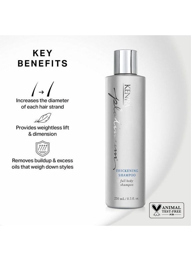 Kenra Professional Kenra Platinum Thickening Shampoo | Provides Nourishment & Delivers Shine | Increases Thickness & Volume | Body & Fullness | Protects Against Humidity | All Hair Types | 8.5 Fl. Oz  - Image 3